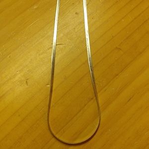Sterling Silver Herringbone Necklace